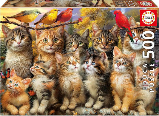 Kittens and Birds, 500-Universalios dėlionės-Brain Games LT