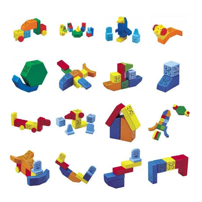 Klasikinis „People Blocks“ magnetinių kaladėlių rinkinys-Konstruktoriai-Brain Games LT