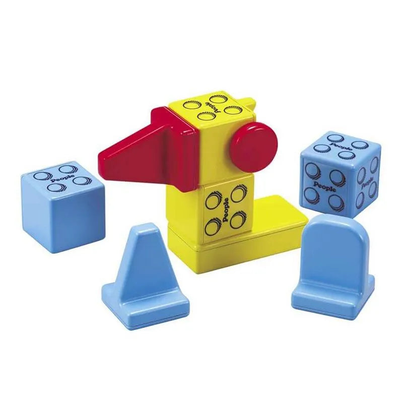 Klasikinis „People Blocks“ magnetinių kaladėlių rinkinys-Konstruktoriai-Brain Games LT