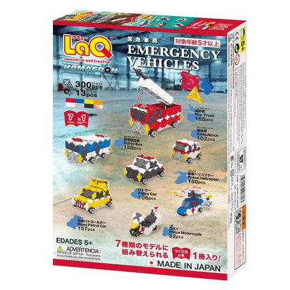 Konstruktorius LaQ „Hamacron Constructor Emergency Vehicles”-Konstruktoriai-Brain Games LT
