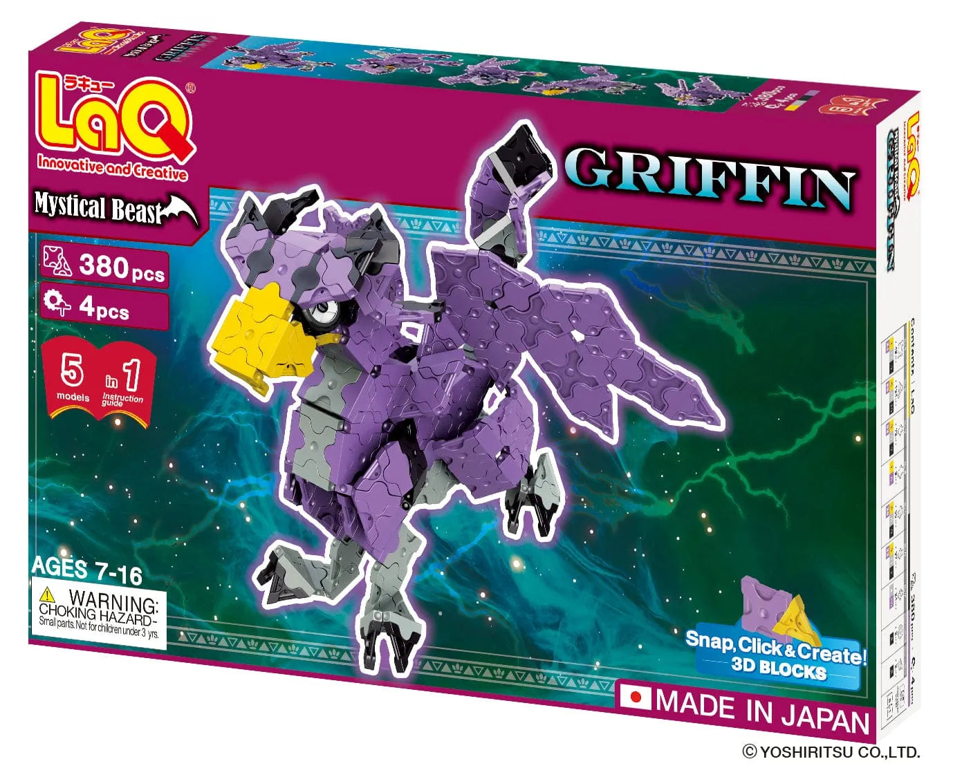 Konstruktorius LaQ „Mystical Beast Griffin“-Konstruktoriai-Brain Games LT