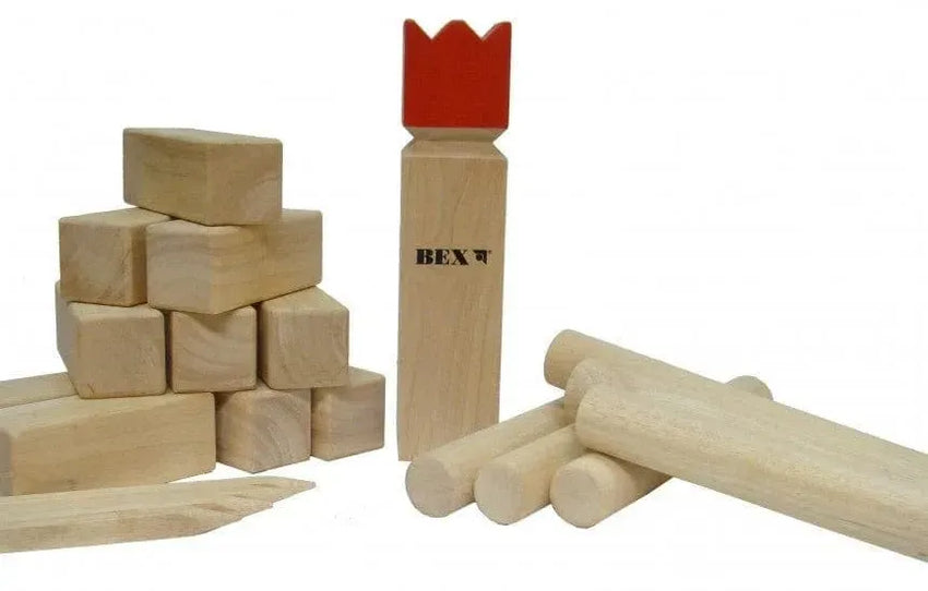 BEX Lauko žaidimai Kubb Viking Original, red king