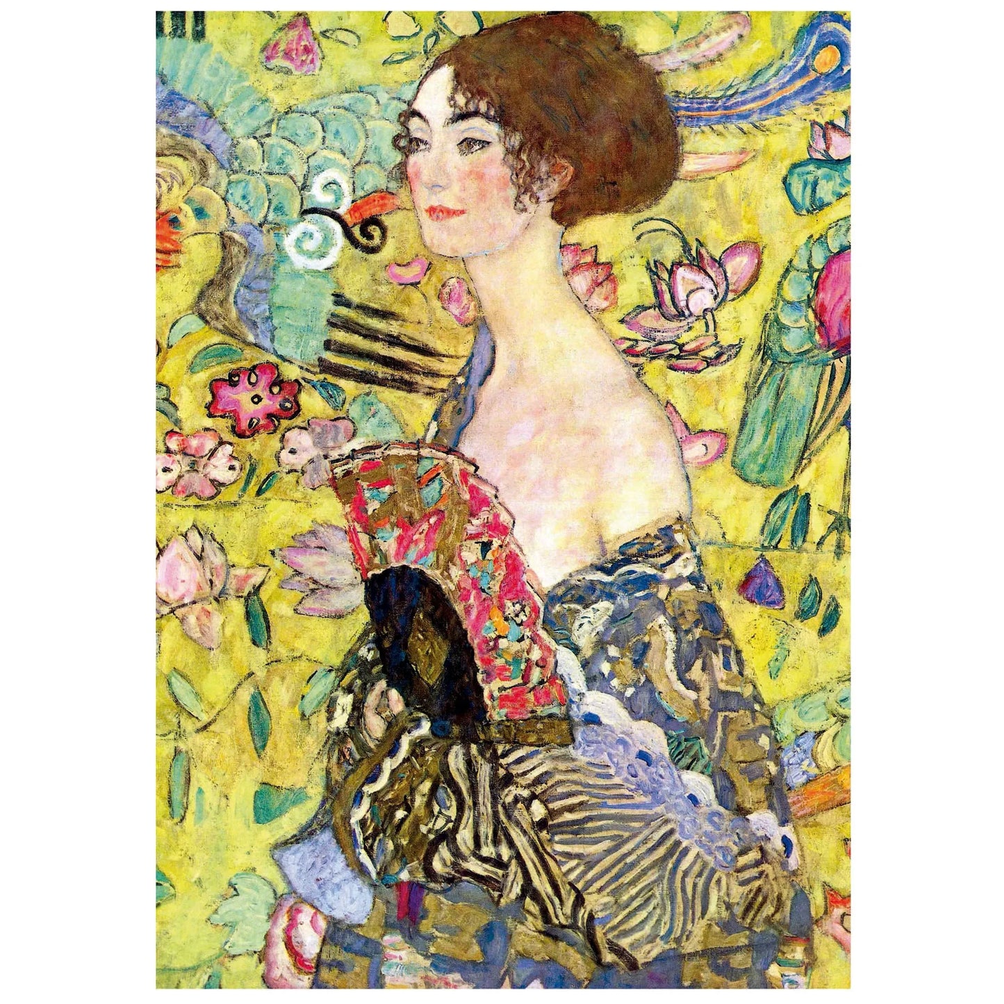 Lady With A Fan, Gustav Klimt, 1000-Universalios dėlionės-Brain Games LT
