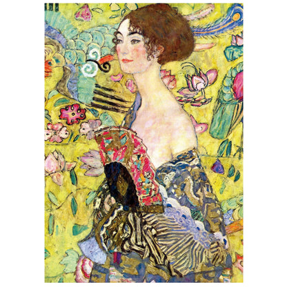 Lady With A Fan, Gustav Klimt, 1000-Universalios dėlionės-Brain Games LT