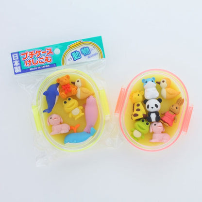 LaQ Kita IWAKO trintukų – dėlionių rinkinys BENTO priešpiečių mini dėžutėje „Animals” 7vnt.