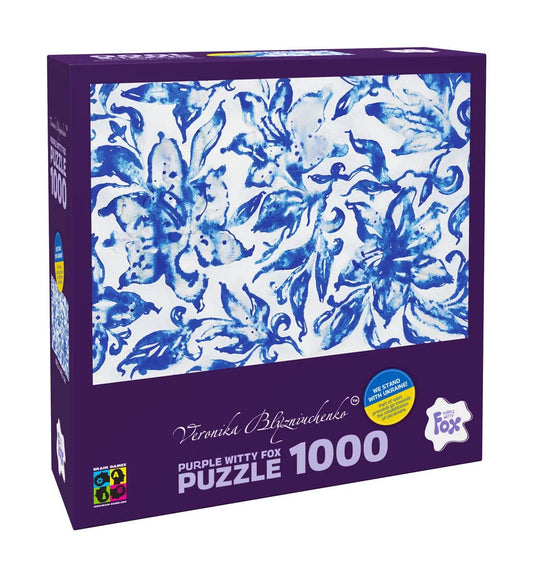 Lilies (Blue series), 1000-Universalios dėlionės-Brain Games LT