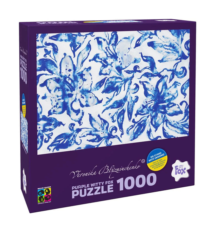Lilies (Blue series), 1000-Universalios dėlionės-Brain Games LT