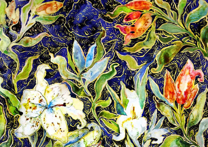 Lilies on blue, 1000-Universalios dėlionės-Brain Games LT