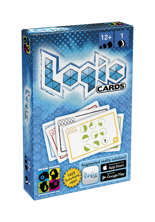 Logic Cards Blue-Stalo žaidimai-Brain Games LT