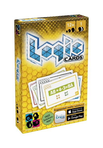 Logic Cards Yellow-Loginiai Žaidimai-Brain Games LT