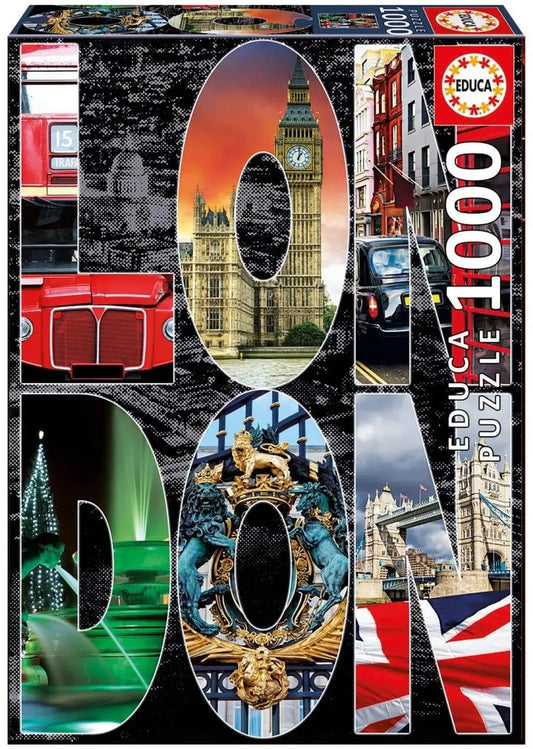 London collage, 1000-Universalios dėlionės-Brain Games LT