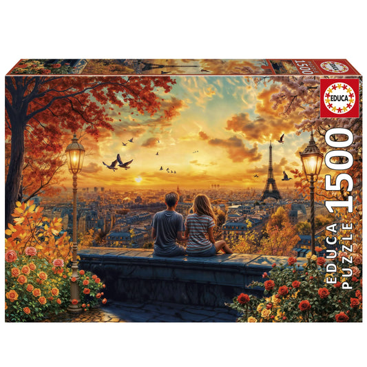 Lovers in Paris, 1500-Universalios dėlionės-Brain Games LT