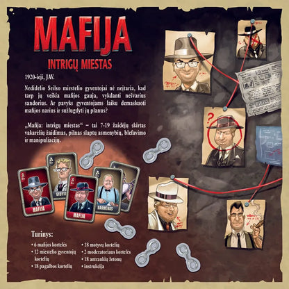 Mafija: intrigų miestas-Stalo žaidimai-Brain Games LT