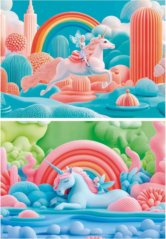Magical Unicorns, 2x48-Vaikiškos dėlionės-Brain Games LT