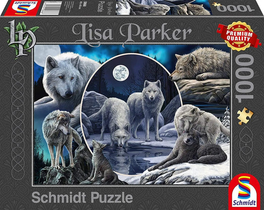 Magnificent wolves, 1000-Universalios dėlionės-Brain Games LT
