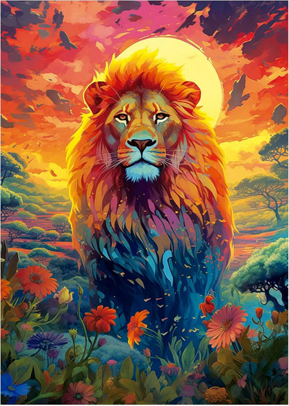 Majestic Look of The Lion, 500-Universalios dėlionės-Brain Games LT