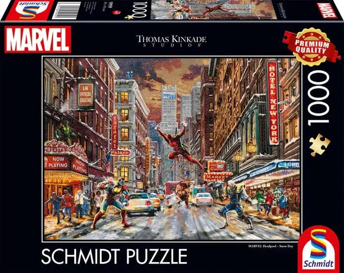 MARVEL Deadpool – Snow Day, 1000-Universalios dėlionės-Brain Games LT