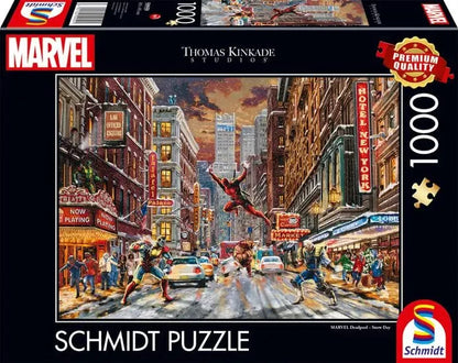 MARVEL Deadpool – Snow Day, 1000-Universalios dėlionės-Brain Games LT