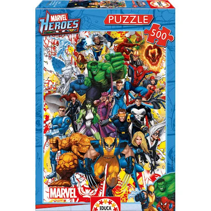 Marvel Heroes, 500-Universalios dėlionės-Brain Games LT