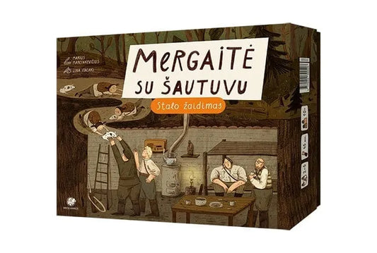 Mergaitė su šautuvu-Stalo žaidimai-Brain Games LT