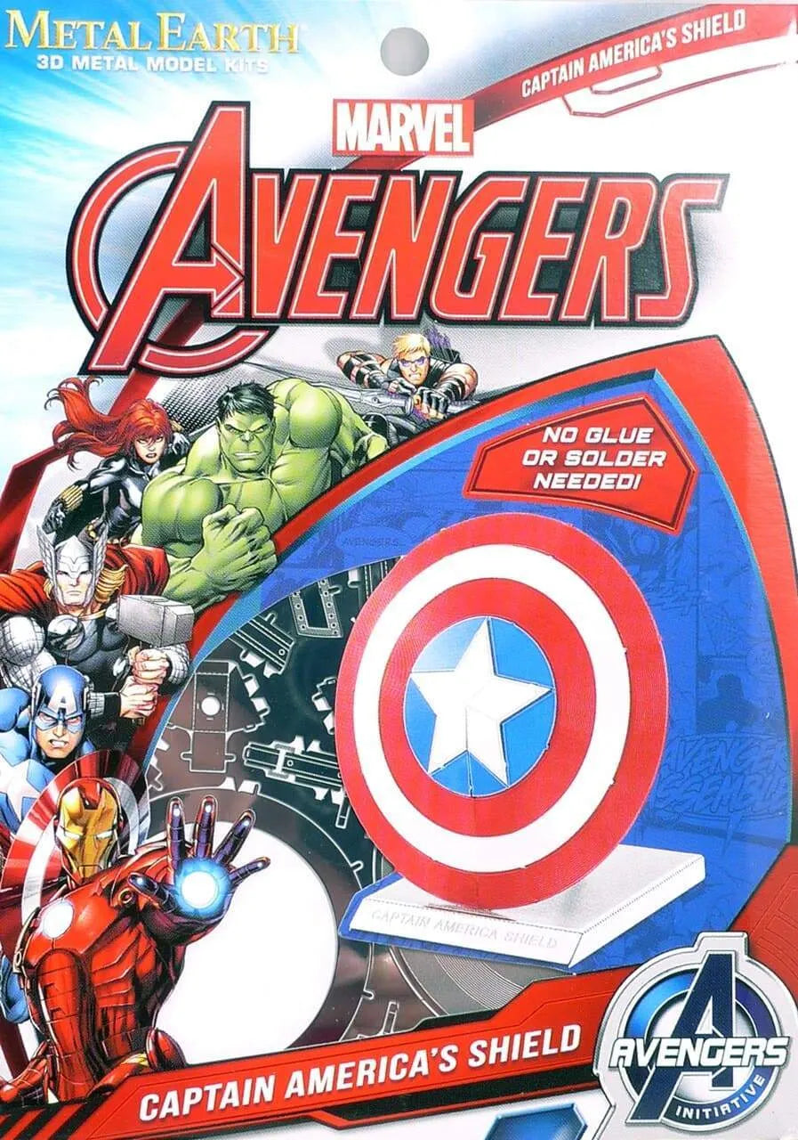 Metal Earth Captain America Shield-3D Delionės-Brain Games LT