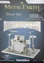 Metal Earth Drum Set-3D Delionės-Brain Games LT