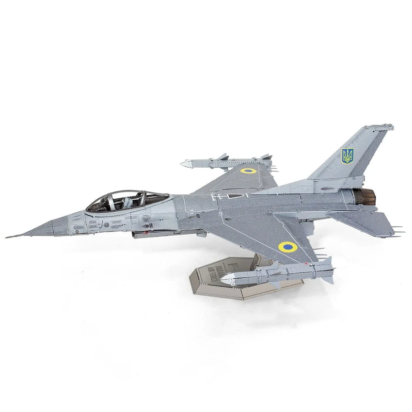 Metal Earth - F-16 Fighting Falcon - Ukrainian Air Force-Konstruktoriai-Brain Games LT