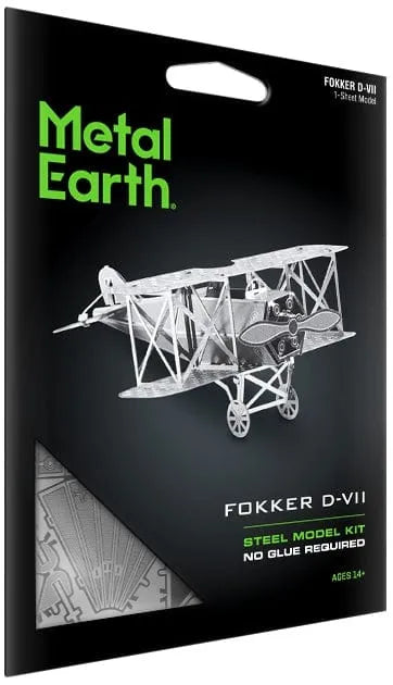 Metal Earth Fokker D-VII-3D Delionės-Brain Games LT