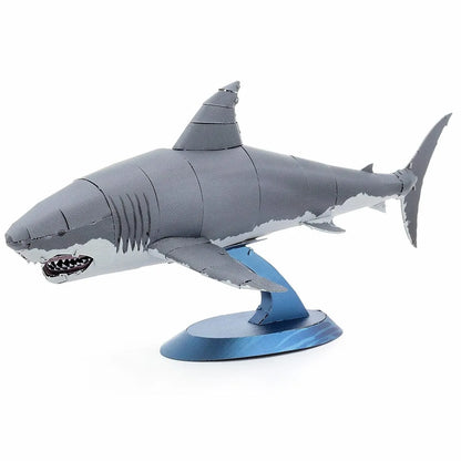 Metal Earth - Great White Shark-3D Delionės-Brain Games LT