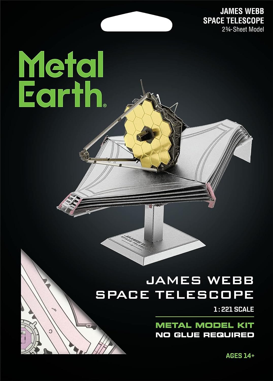 Metal Earth Konstruktoriai James Webb Space Telescope