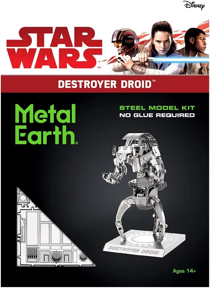 Metal Earth Star Wars Destroyer Droid-Konstruktoriai-Brain Games LT