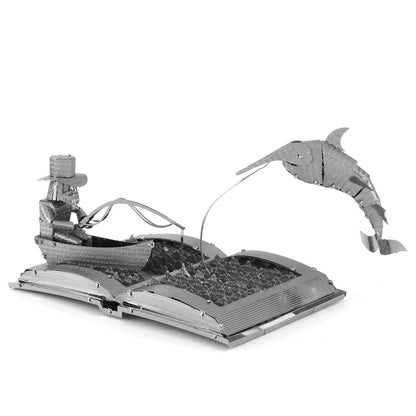 Metal Earth - The Old Man and the Sea Book Sculpture-Konstruktoriai-Brain Games LT