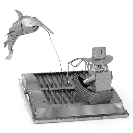 Metal Earth - The Old Man and the Sea Book Sculpture-Konstruktoriai-Brain Games LT