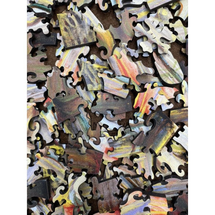 Metalo jungtys Universalios dėlionės M. K. Čiurlionis „Pasaulio sutvėrimas IX“ | Medinė dėlionė (150 detalių)