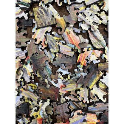 Metalo jungtys Universalios dėlionės M. K. Čiurlionis „Pasaulio sutvėrimas IX“ | Medinė dėlionė (150 detalių)