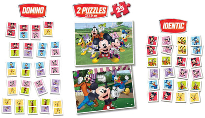 Mickey and Friends žaidimų ir dėlionių rinkinys-Vaikiškos dėlionės-Brain Games LT