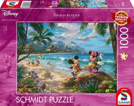 Mickey and Minnie in Hawaii, 1000-Universalios dėlionės-Brain Games LT
