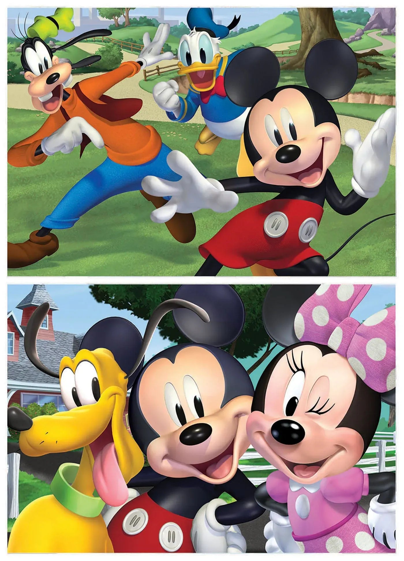Mickey & Friends, 2 x 50-Vaikiškos dėlionės-Brain Games LT