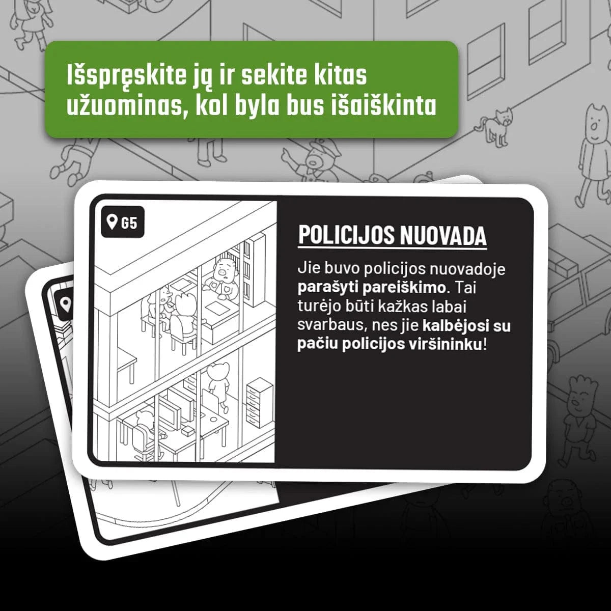 MicroMacro: Nusikaltimų miestas 2-Stalo žaidimai-Brain Games LT