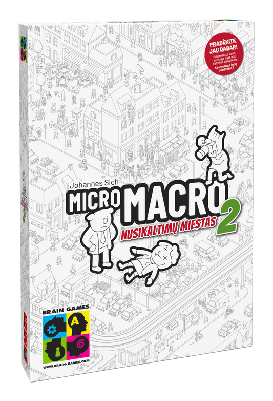 MicroMacro: Nusikaltimų miestas 2-Stalo žaidimai-Brain Games LT