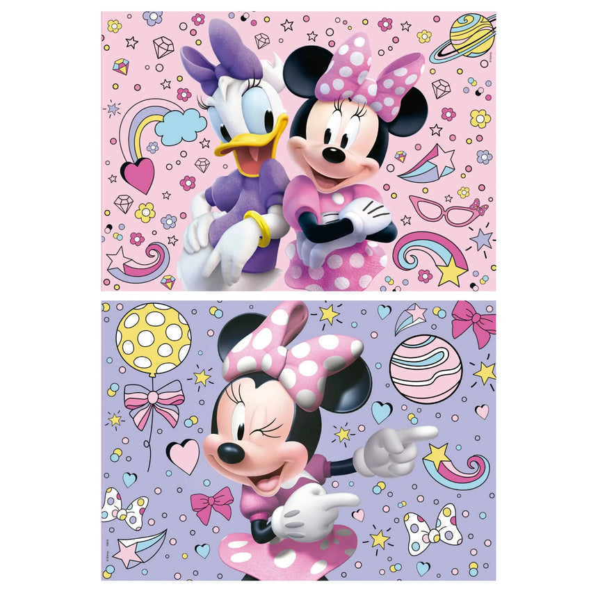 Minnie, 2 × 48-Vaikiškos dėlionės-Brain Games LT