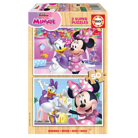 Minnie, 2×50-Vaikiškos dėlionės-Brain Games LT