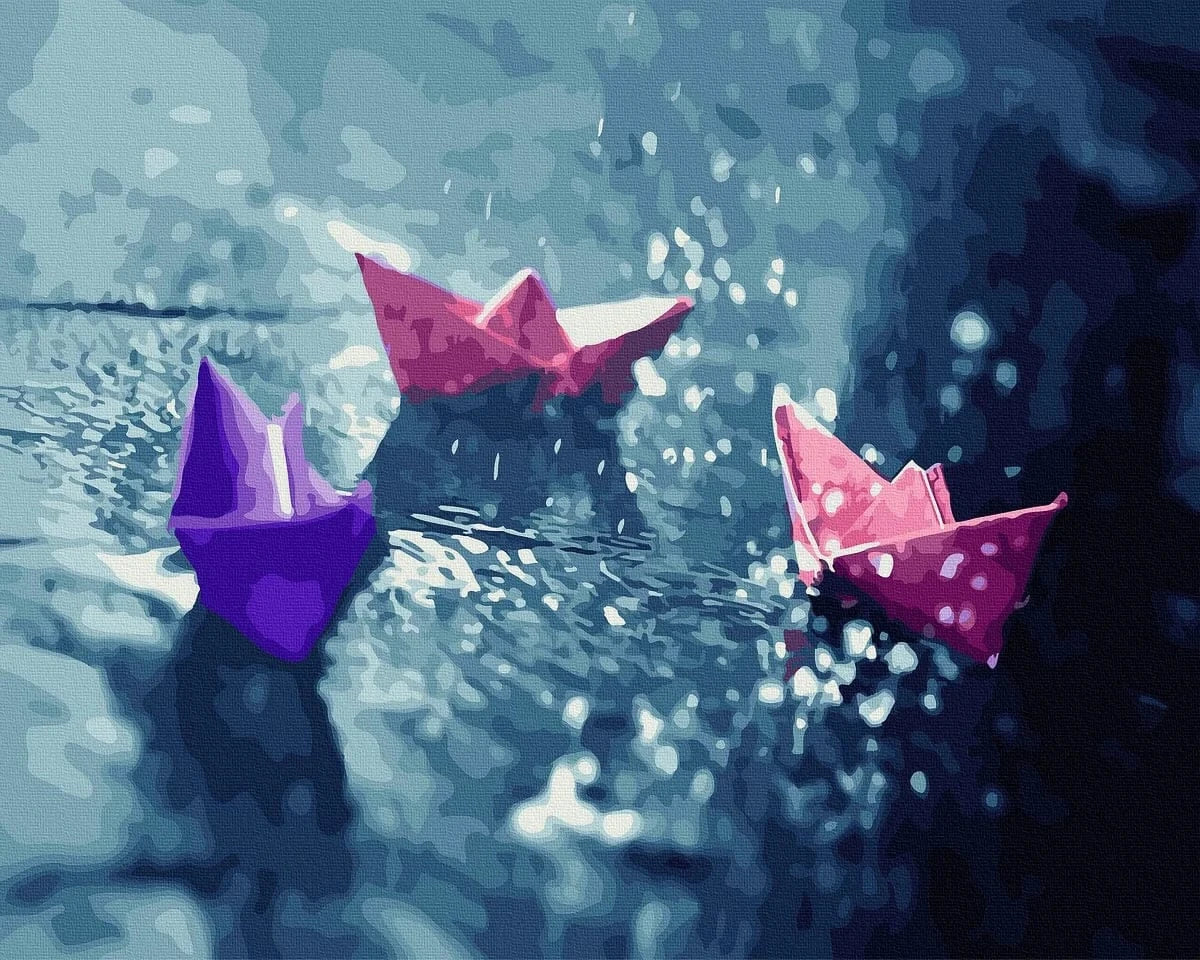 Miralus Rankdarbiai Popierinės valtys 40x50 cm