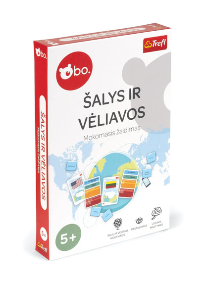 Mokomasis žaidimas BO „Šalys ir vėliavos“-Stalo žaidimai-Brain Games LT