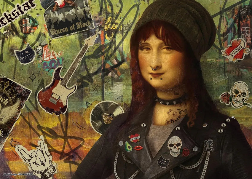 Mona Lisa 2024, 1000-Universalios dėlionės-Brain Games LT