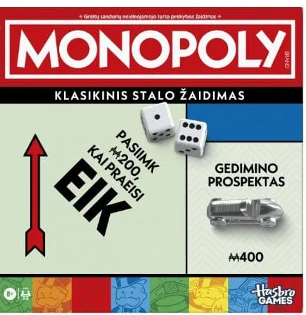 Monopolis (atnaujintas) (LT)-Stalo žaidimai-Brain Games LT