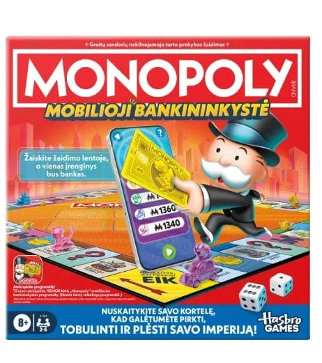 Monopolis: mobilioji bankininkystė-Stalo žaidimai-Brain Games LT