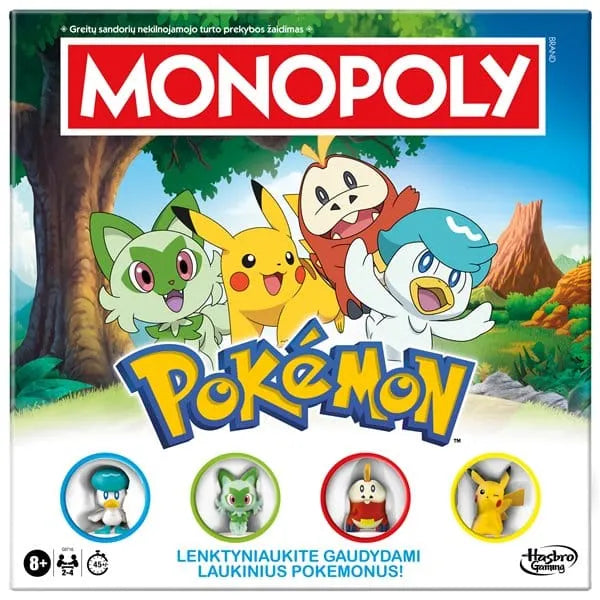 Monopolis: Pokemonai-Stalo žaidimai-Brain Games LT