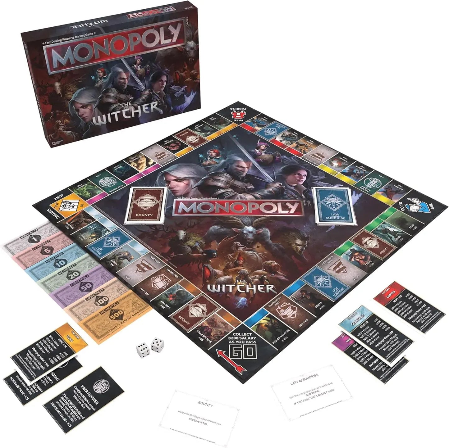 Winning Moves Games Stalo žaidimai Monopoly: The Witcher