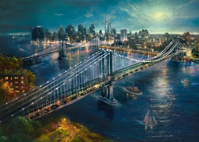 Moonlight over Manhattan, 2000-Universalios dėlionės-Brain Games LT